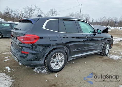 2021 BMW X3 xDrive30I z USA, uszkodzony, nr VIN 5UXTY5C02M9F70146